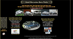 Desktop Screenshot of mercedespartsused.com